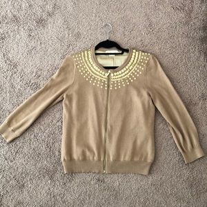 Gold detail cardigan